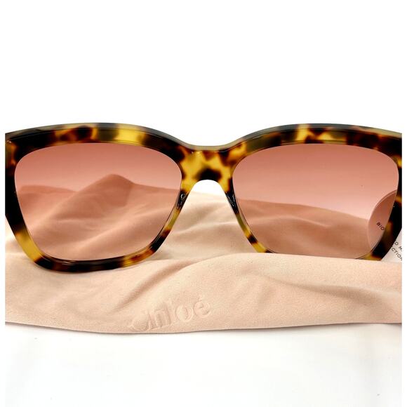 Chloe‎ Women's Havana Sunglasses CH0079S 001 56 - Picture 11 of 13